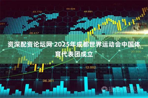 资深配资论坛网 2025年成都世界运动会中国体育代表团成立